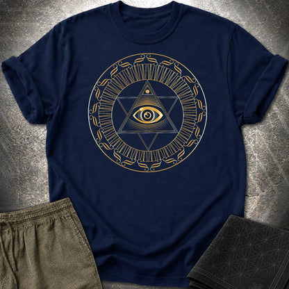 Eye Of Providence Star T-Shirt - Eye Of Providence Star T-Shirt - Navy