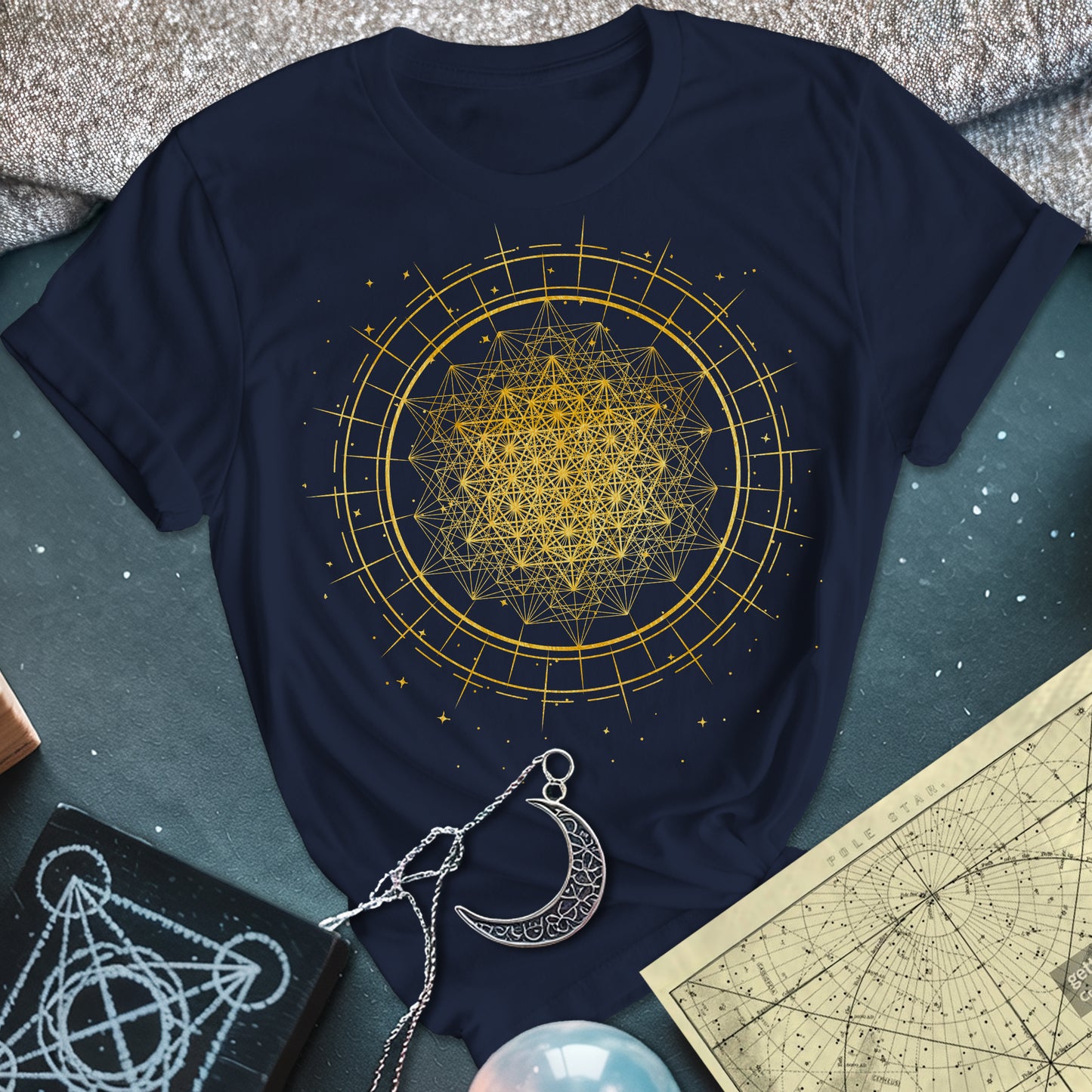 Radiating 64 Tetrahedron T-Shirt