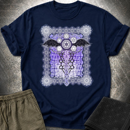 Metatron Ascension T-Shirt - Metatron Ascension T-Shirt - Navy