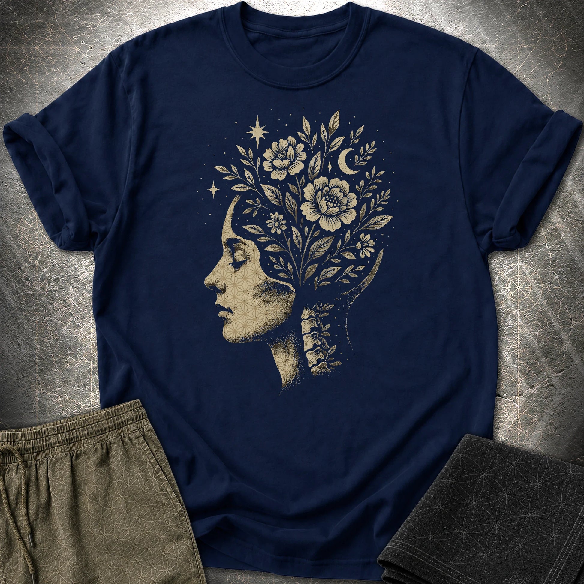 Inner Garden T-Shirt - Inner Garden T-Shirt - Navy