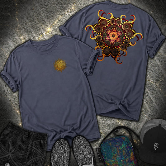 Organic Metatron 2 Sided Comfort T-shirt - Organic Metatron 2 Sided Comfort T-shirt - Navy