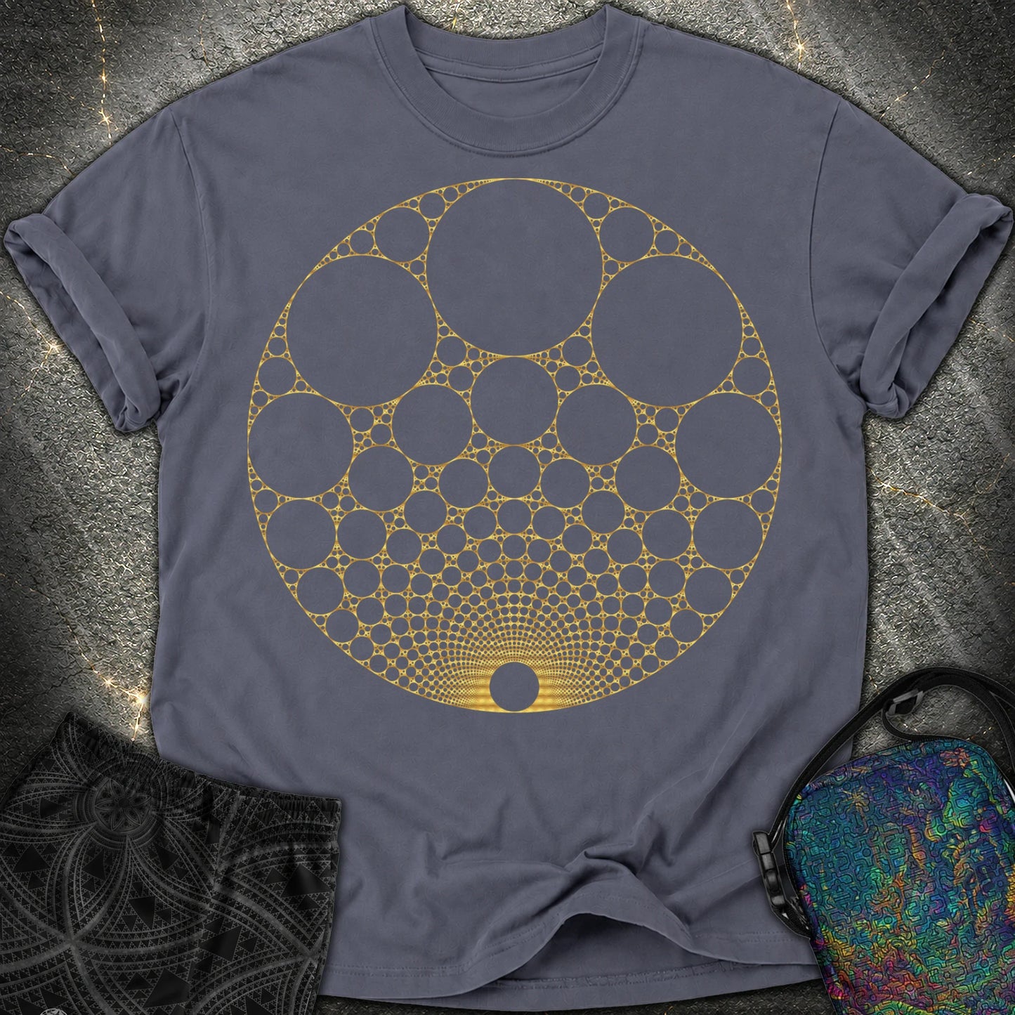 Apollonian Gasket T-Shirt - Apollonian Gasket Comfort T-Shirt - Navy