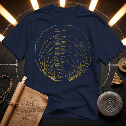 Regular Polygons Mathematical Art T-Shirt