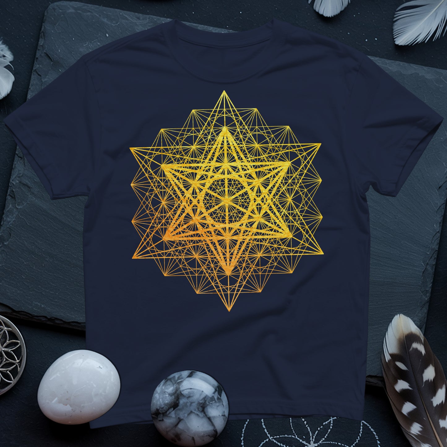 Metatron's Cube Grid T-Shirt