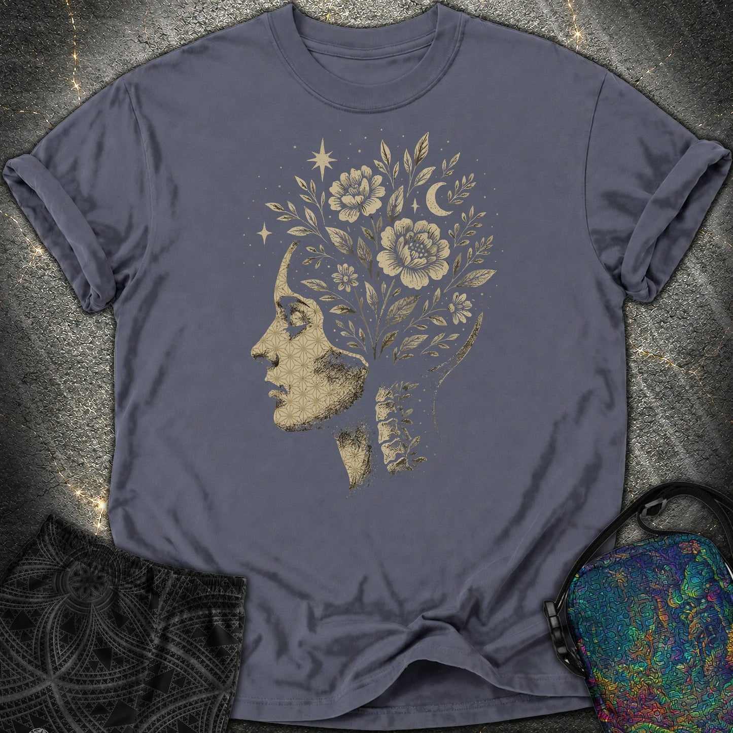 Inner Garden Comfort T-Shirt - Inner Garden Comfort T-Shirt - Navy
