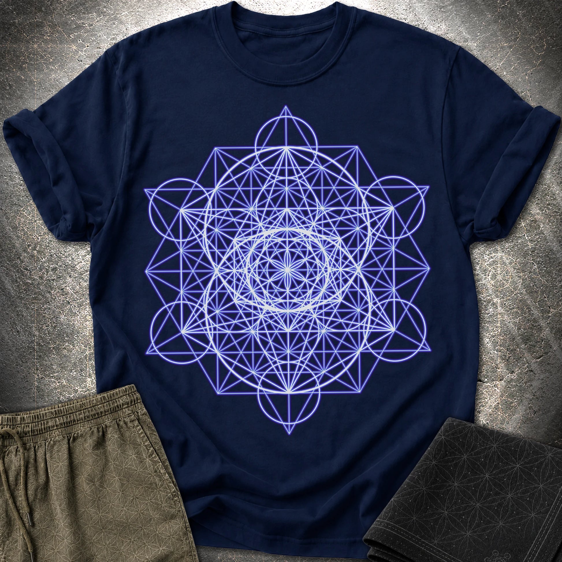 Vesica Eye Of The Universe - Vesica Eye Of The Universe T-Shirt - Navy