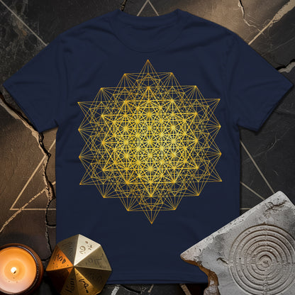 64 Tetrahedron Metatron Grid T-Shirt
