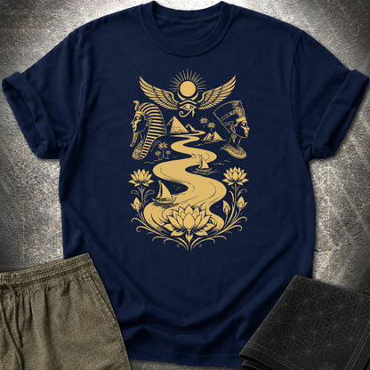 Golden Nile Between Two Crowns - Golden Nile Between Two Crowns T-Shirt - Navy