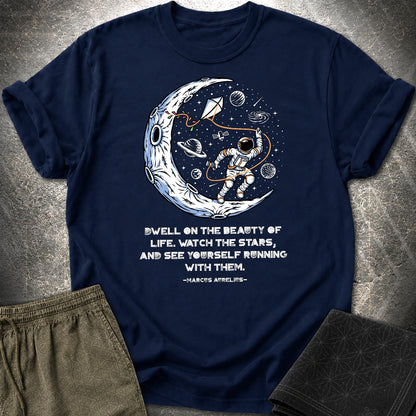 Marcus Aurelius Stars T-Shirt - Marcus Aurelius Stars T-Shirt - Navy