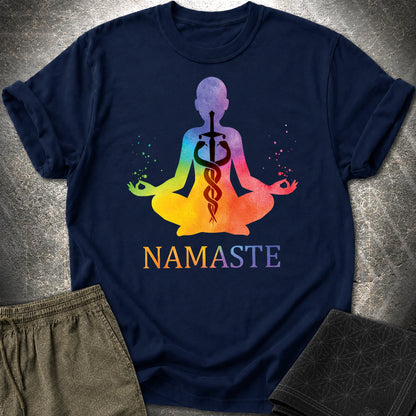 Caduceus Kundalini T-Shirt - Caduceus Kundalini T-Shirt - Navy