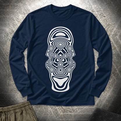 Mind Blown Long Sleeve Shirt - Mind Blown Long Sleeve Shirt - Navy
