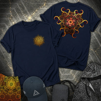 Organic Metatron 2 Sided T-Shirt - Organic Metatron 2 Sided T-Shirt - Navy