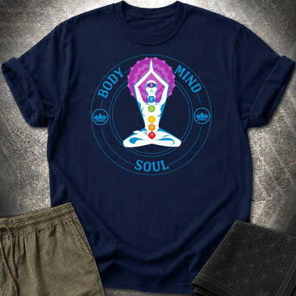 Body Mind Soul T-Shirt - Body Mind Soul T-Shirt - Navy