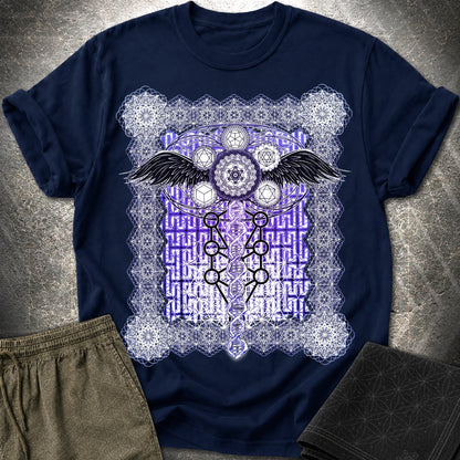 Metatron Ascension T-Shirt - Metatron Ascension T-Shirt - Navy