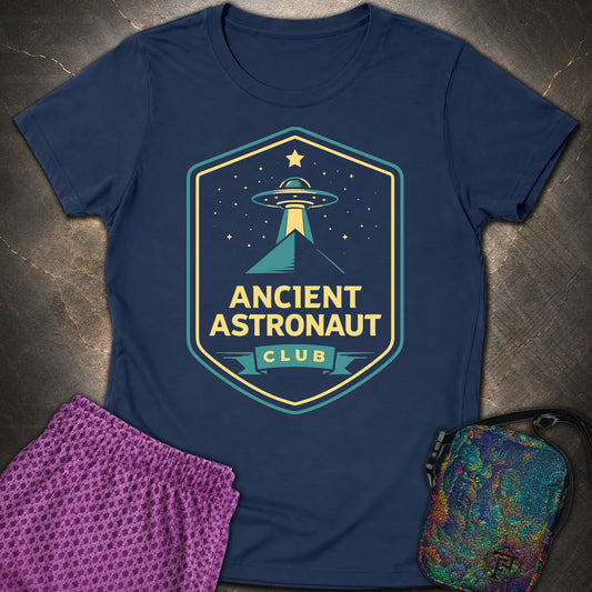 Ancient Astronaut Club - Ancient Astronaut Club Womens T-Shirt - Navy