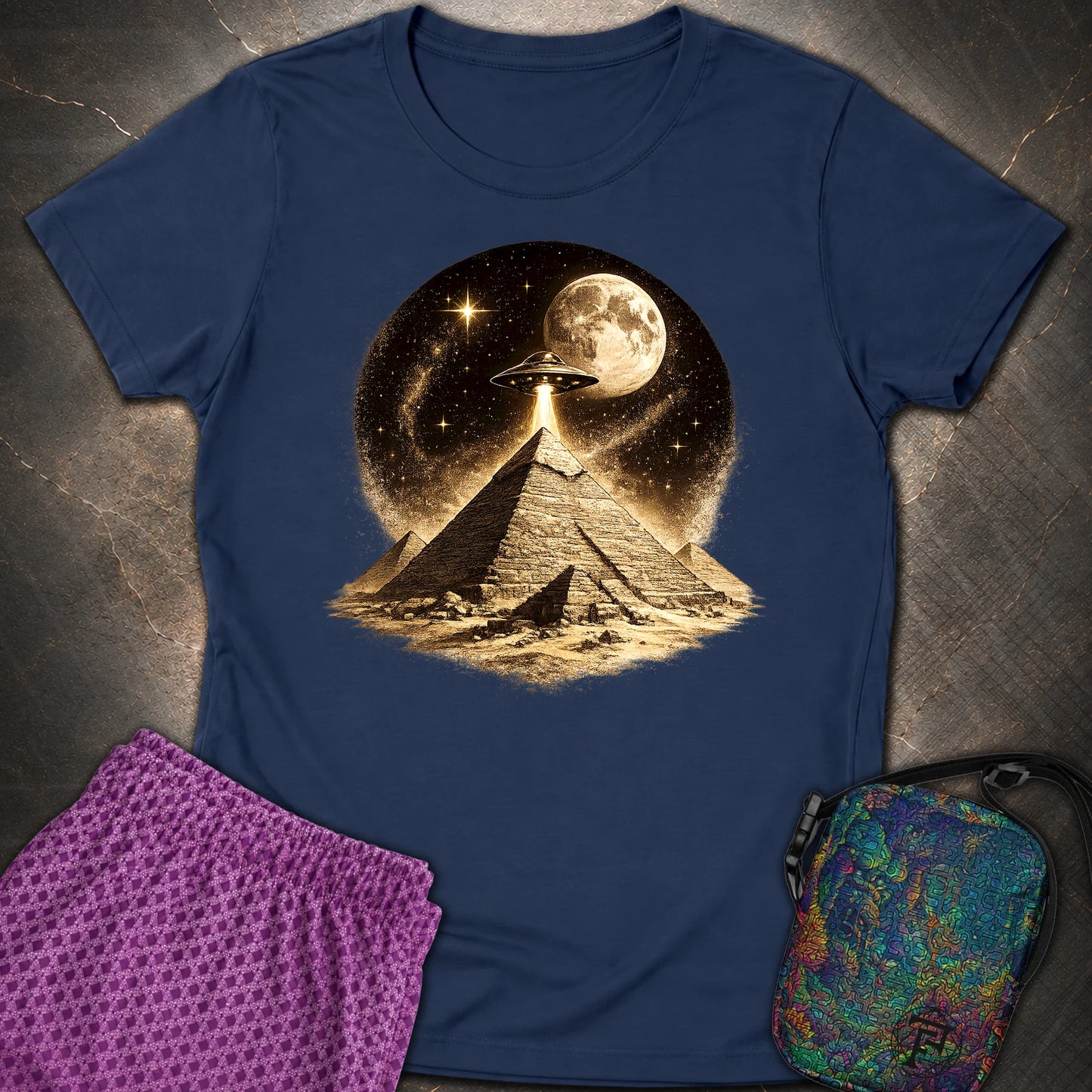Giza Pyramid Maøe - Giza Pyramid Maøe Womens T-Shirt - Navy