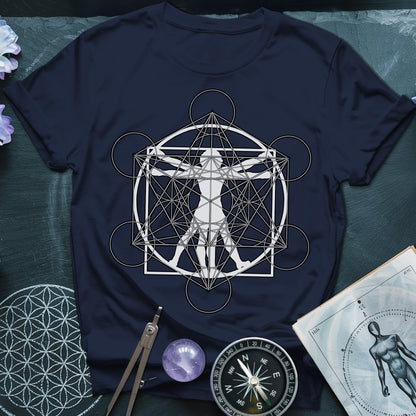 Vitruvian Man Metatron T-Shirt
