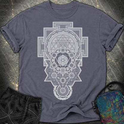 Sacred Geometry Encyclopedia - Sacred Geometry Encyclopedia Comfort T-Shirt - Navy