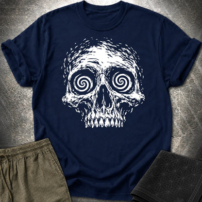 Hypnotic Skull T-Shirt - Hypnotic Skull T-Shirt - Navy
