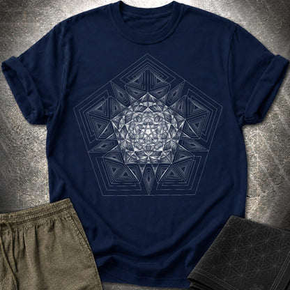 Pentagon Mosaic T-Shirt - Pentagon Mosaic T-Shirt - Navy
