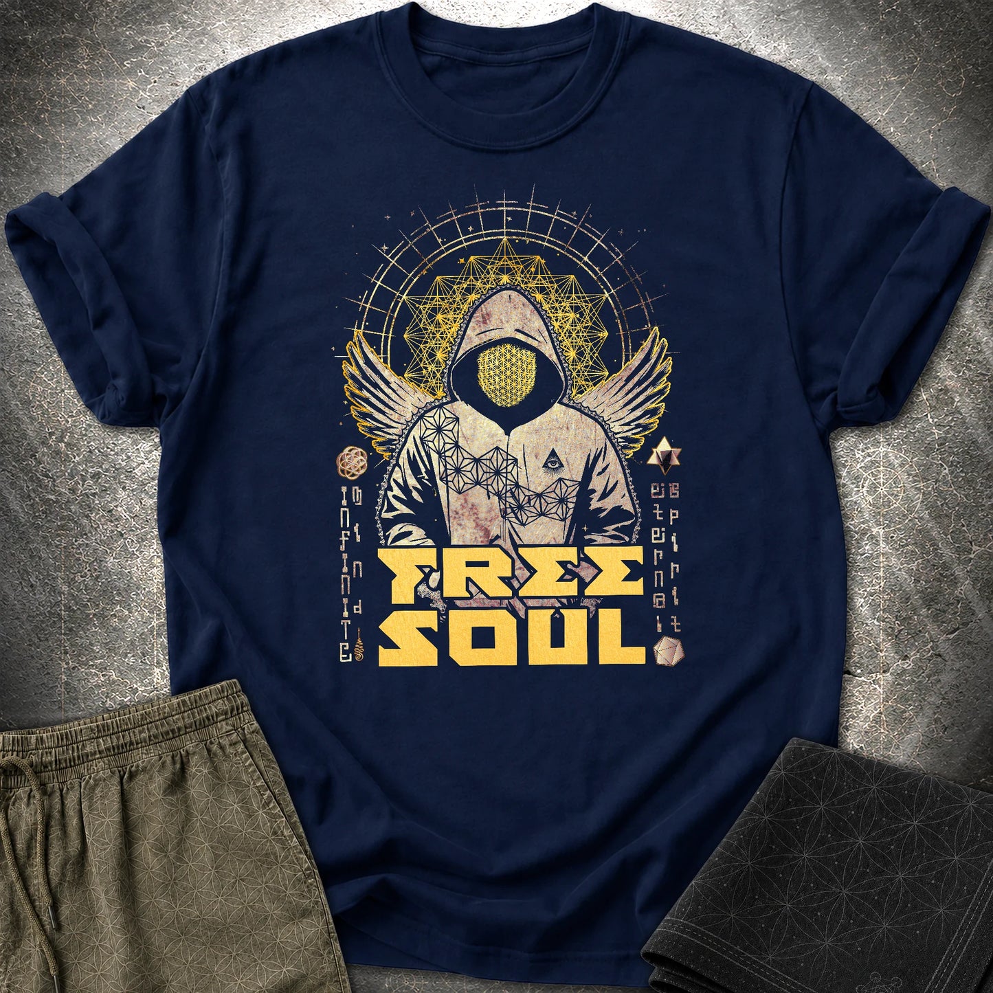 Free Soul T-Shirt - Free Soul T-Shirt - Navy