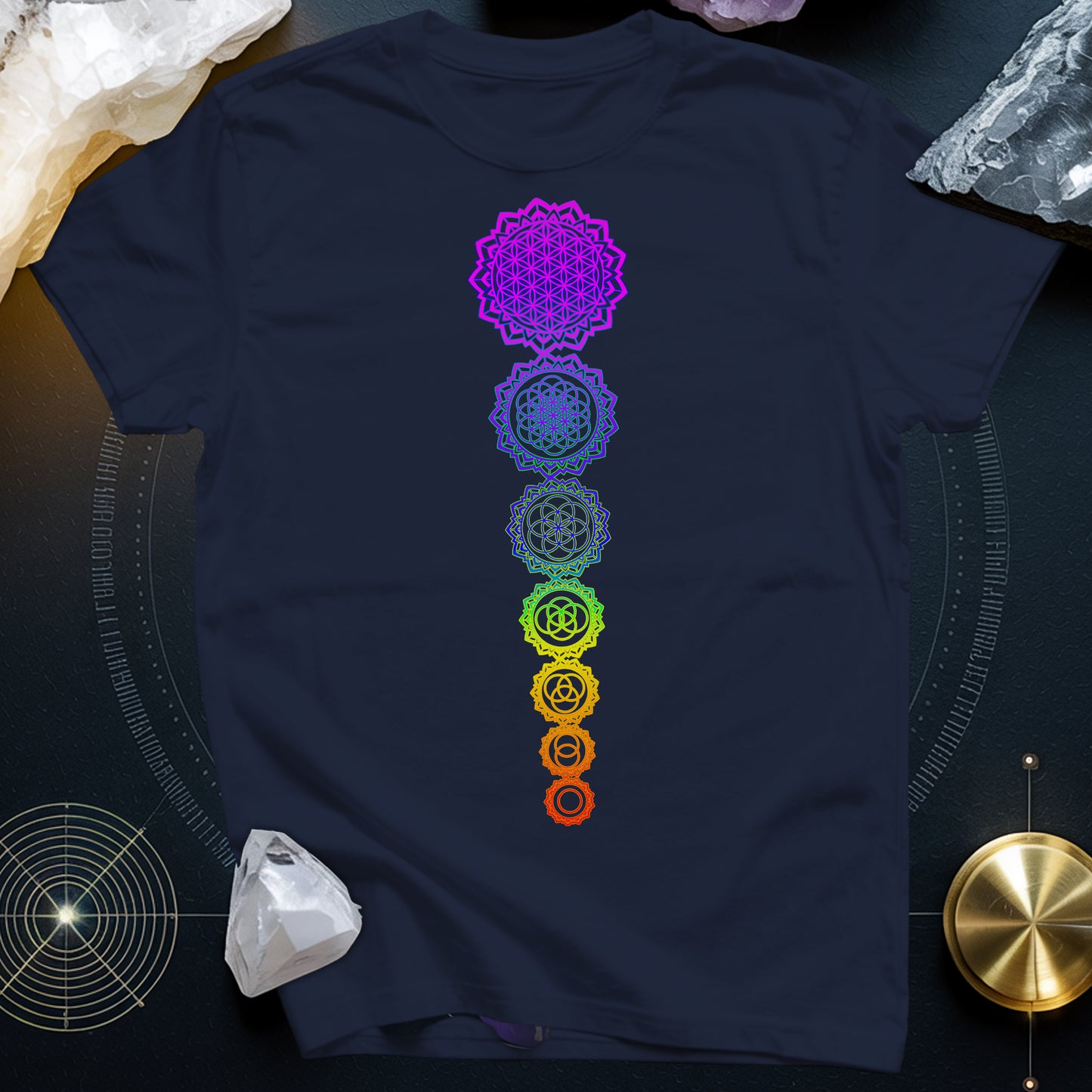 Flower Of Life Chakras T-Shirt