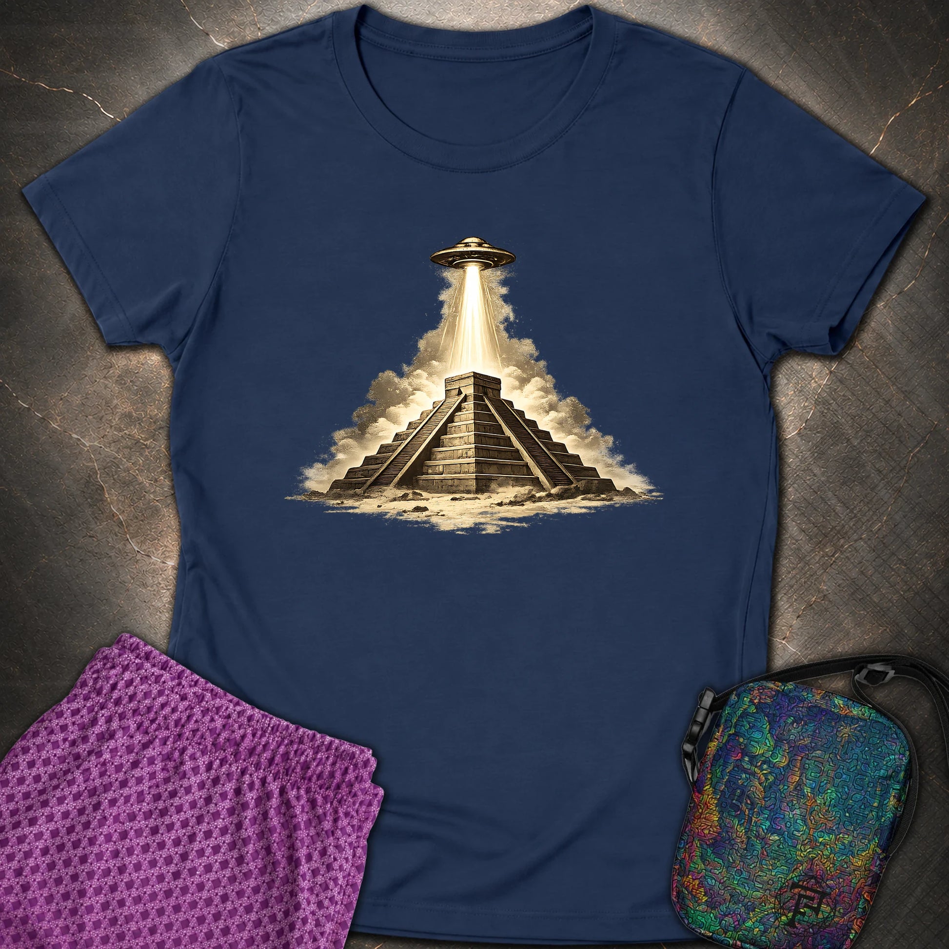 Piramida Majów - Piramida Majów Womens T-Shirt - Navy