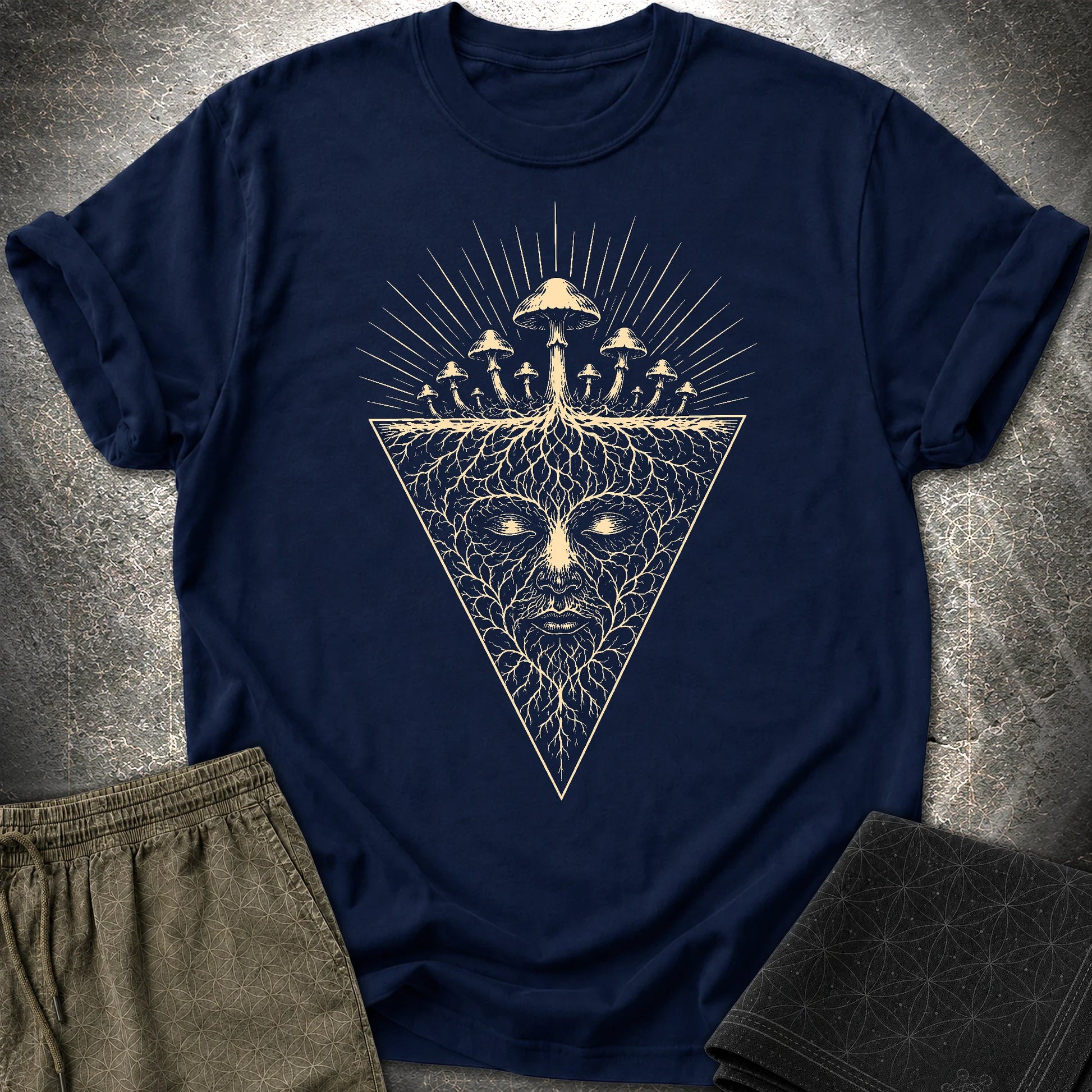 Mycelium Consciousness - Mycelium Consciousness T-Shirt - Navy