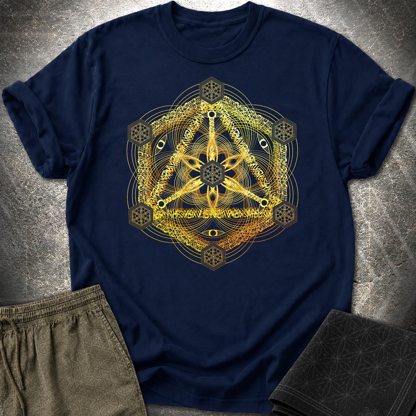 Interdimensional Tesseract T-Shirt - Interdimensional Tesseract T-Shirt - Navy