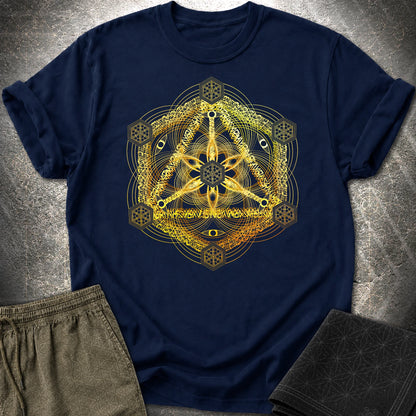 Interdimensional Tesseract T-Shirt - Interdimensional Tesseract T-Shirt - Navy