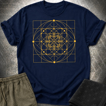 Phi Spirals T-Shirt - Phi Spirals T-Shirt - Navy