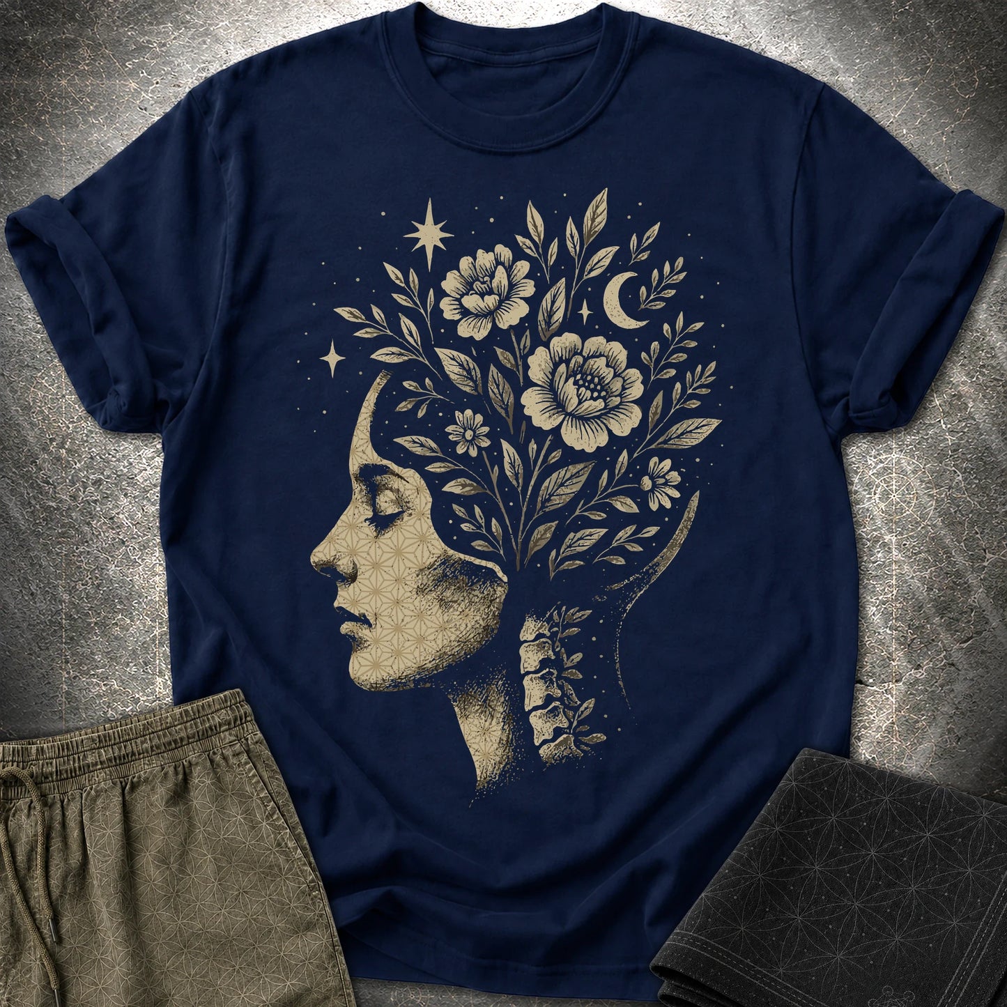 Inner Garden T-Shirt - Inner Garden T-Shirt - Navy
