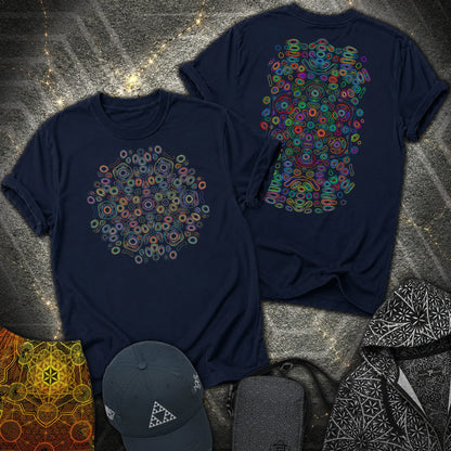 Frequency Of Color 2 Sided T-Shirt - Frequency Of Color 2 Sided T-Shirt - Navy