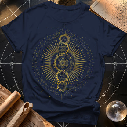 Sacred Geometry Radiating Mandala T-Shirt