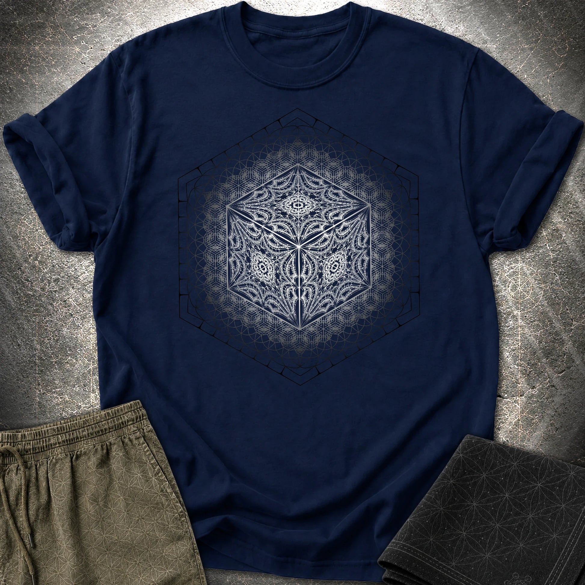 Organic Cube T-Shirt - Organic Cube T-Shirt - Navy