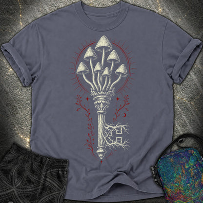 The Mushroom Key - The Mushroom Key Comfort T-Shirt - Navy