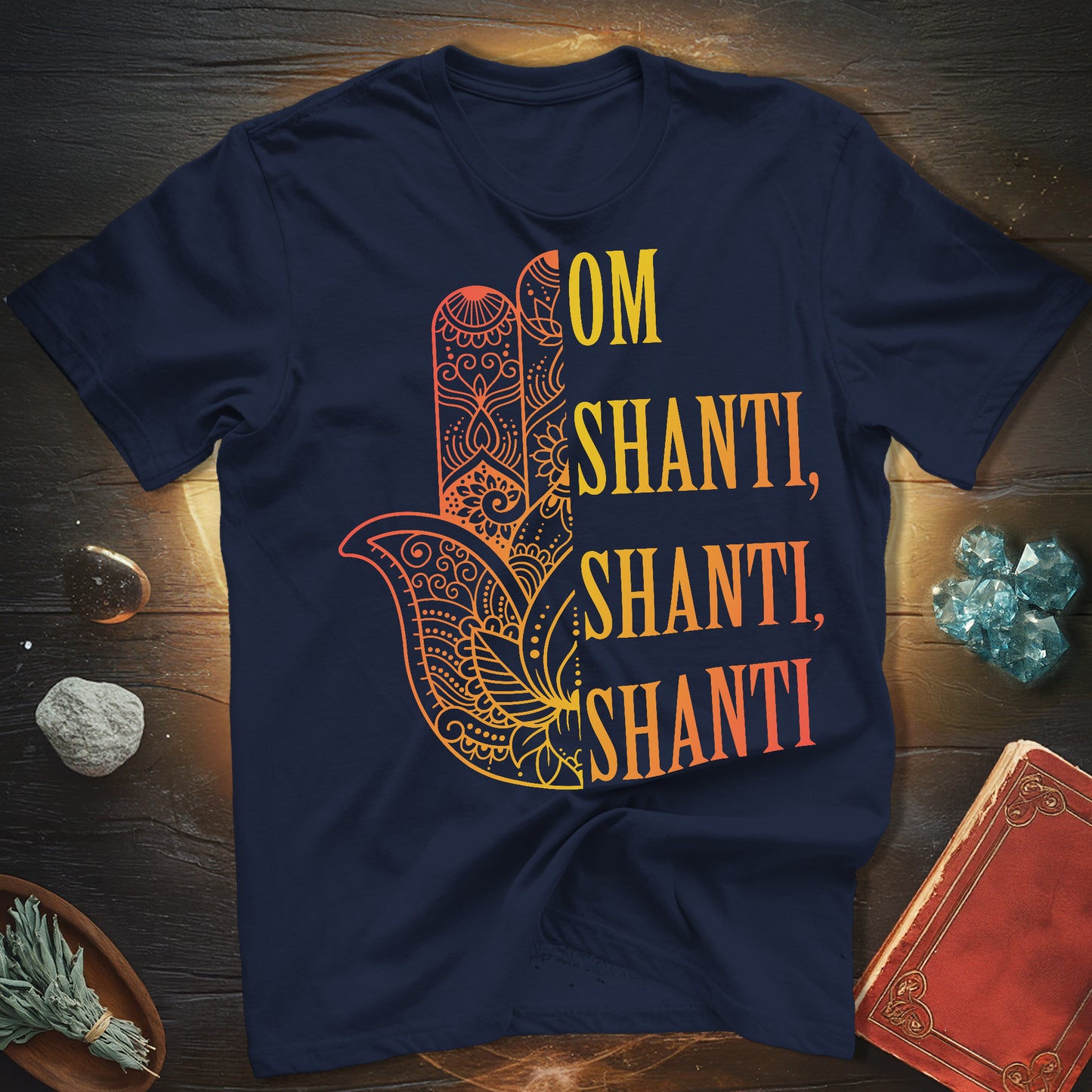 Hamsa Om Shanti T-Shirt