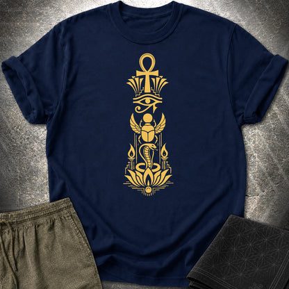 Sacred Symbols of Eternal Life - Sacred Symbols of Eternal Life T-Shirt - Navy