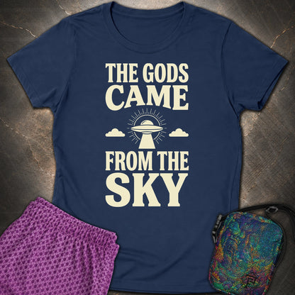 The Gods Come - The Gods Come Womens T-Shirt - Navy