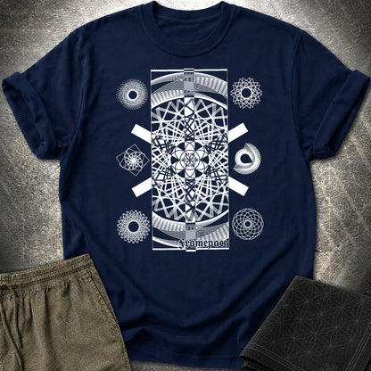 FramePace Geometry T-Shirt - FramePace Geometry T-Shirt - Navy