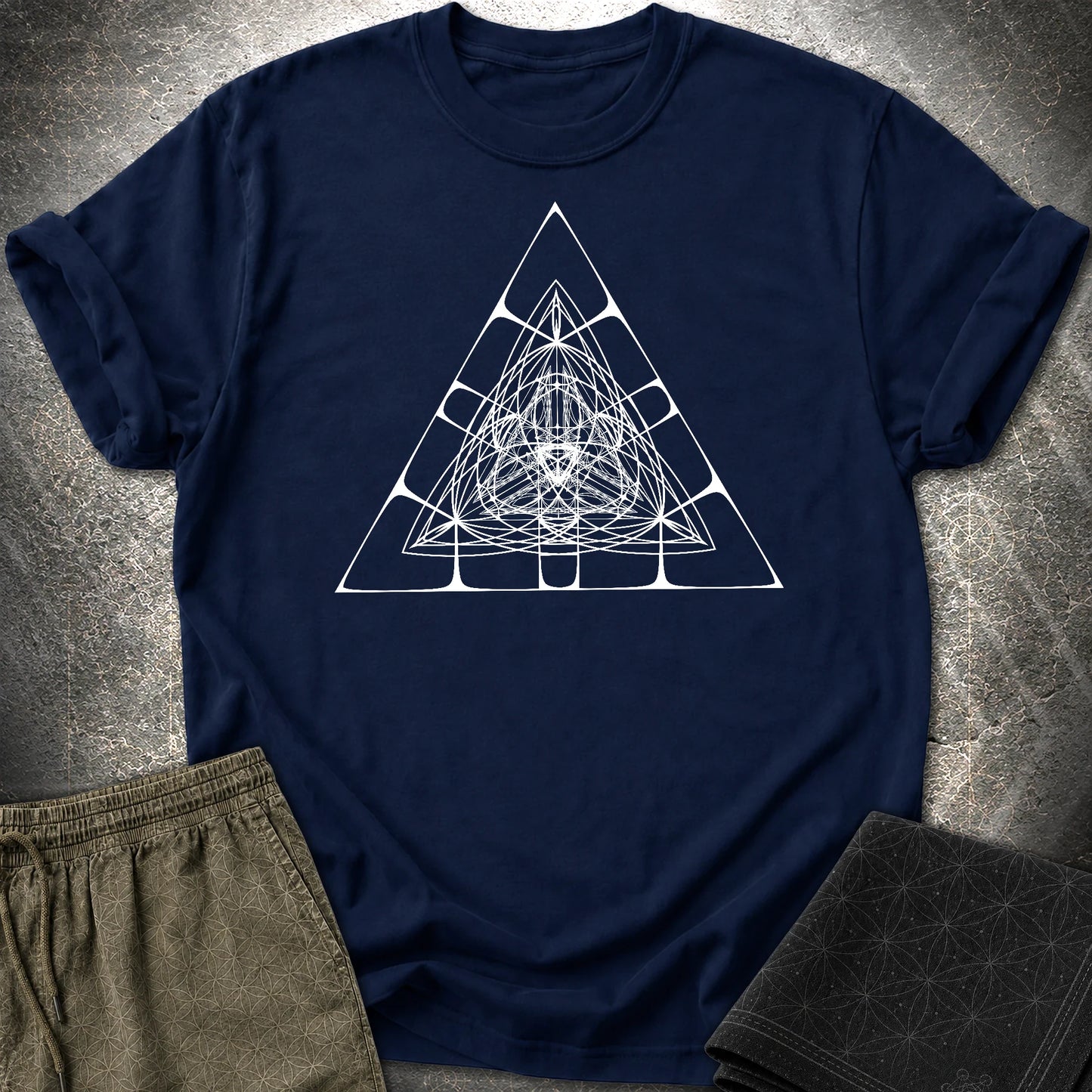 Alien Pyramid T-Shirt - Alien Pyramid T-Shirt - Navy