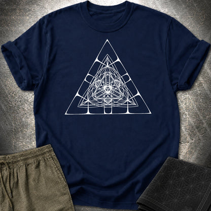 Alien Pyramid T-Shirt - Alien Pyramid T-Shirt - Navy