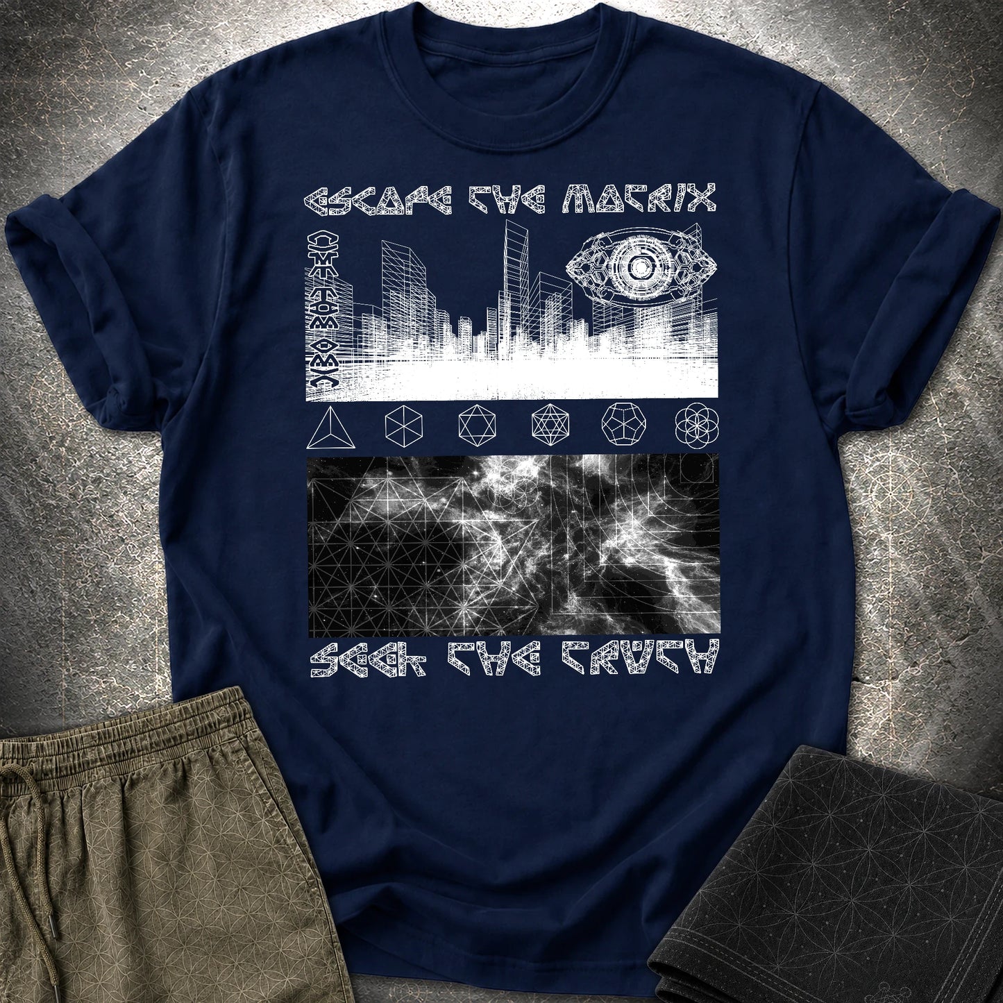 Run From The Matrix T-Shirt - Run From The Matrix T-Shirt - Navy