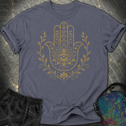 Hamsa Mandala - Hamsa Mandala Comfort T-Shirt - Navy