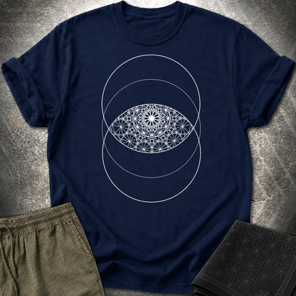 Vesica PIcsis Eye Of The Universe T-Shirt - Vesica PIcsis Eye Of The Universe T-Shirt - Navy