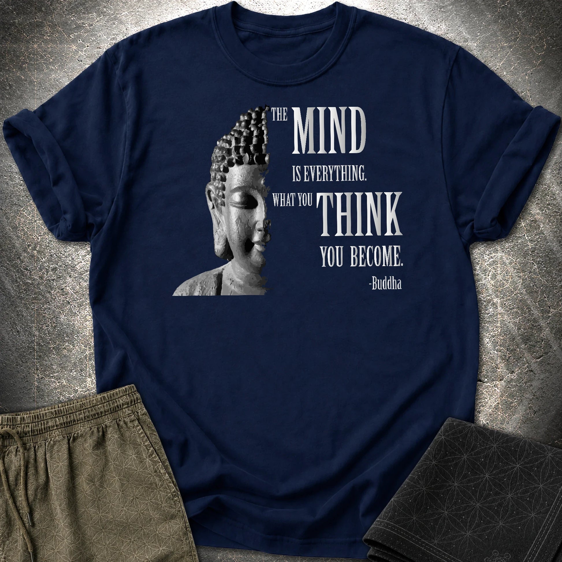 Buddha Mind T-Shirt - Buddha Mind T-Shirt - Navy