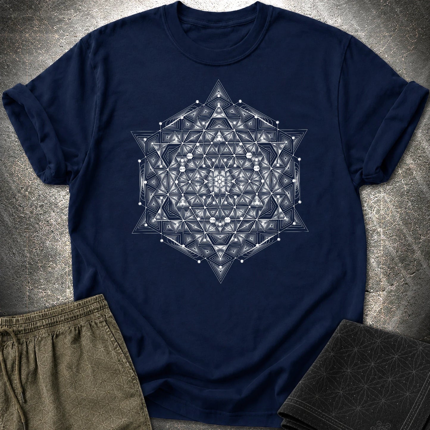 Meta Mosaic T-Shirt - Meta Mosaic T-Shirt - Navy
