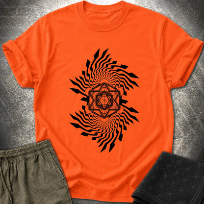 Spiral Metatron T-Shirt - Spiral Metatron T-Shirt - Orange