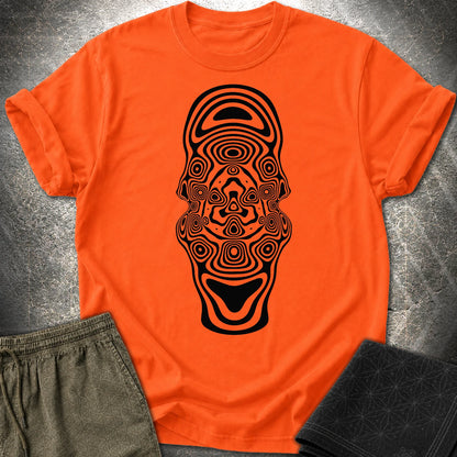 Mind Blown Black T-Shirt - Mind Blown Black T-Shirt - Orange
