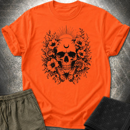 Moon Phases Moth - Moon Phases Moth T-Shirt - Orange